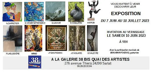exposition quai des artistes sarlat caneda
